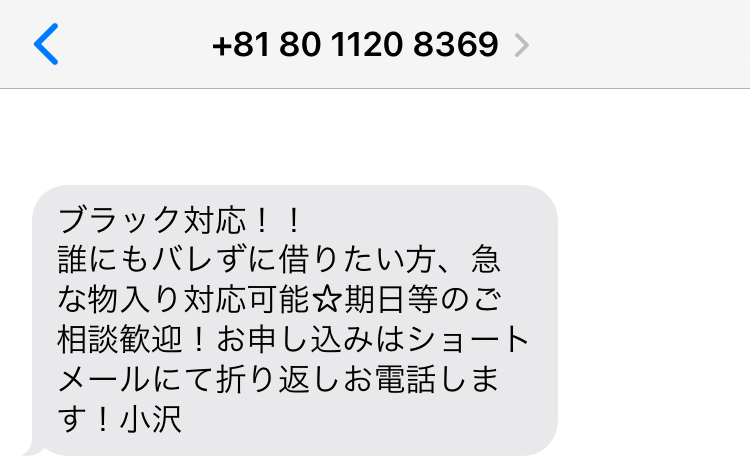 08011208369からのメール