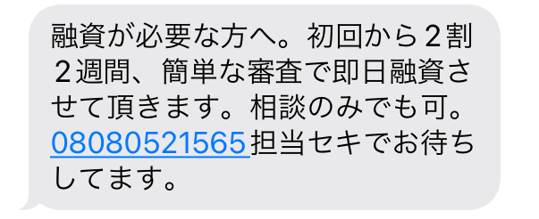 08080521565からのメール